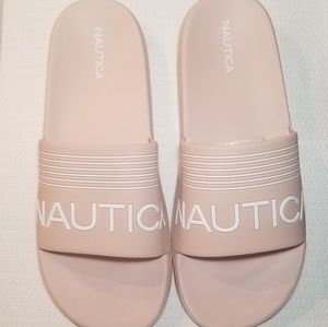 NAUTICA LADIES PINK SLIDE SANDAL